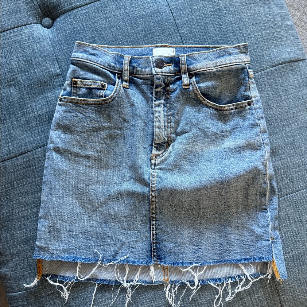 Wilfred Blue Mini Pencil Skirt Casual
